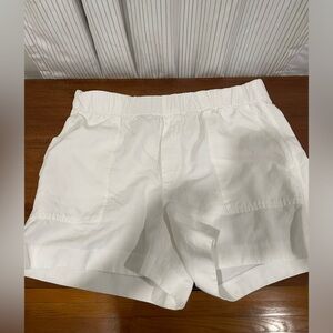 Banana Republic White Linen Shorts.